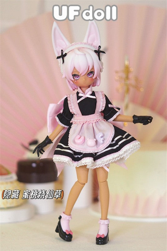 6Pcs Ufdoll Mini Drink 27cm/10.6In Bjd Doll Dressable Action Figure
