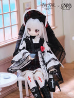 6Pcs Unveiled Door Syncy Land Ootd 22.5cm/8.8" Bjd Dressable Action Figures Gift