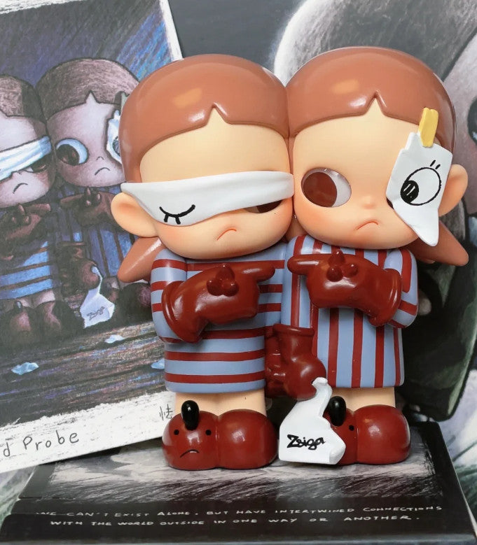 POP MART Zsiga Twins Series Blind Box Of 9 Figure Toy Gift
