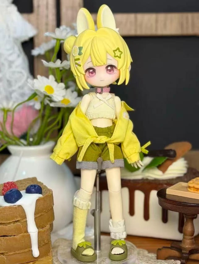 7Pcs Fruit Hard Candy Research Institute Bjd Dressable Action Figures In Stock
