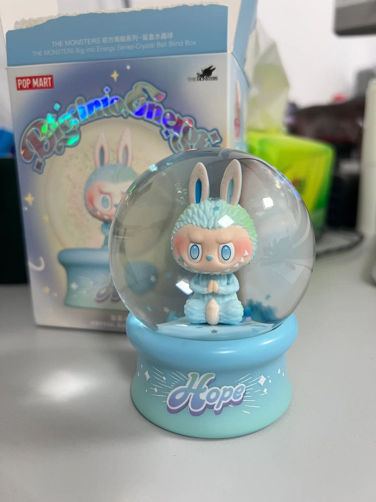 Authentic Big Into Energy Snow Crystal Ball Series Blind BoxArt Toy Gift Display
