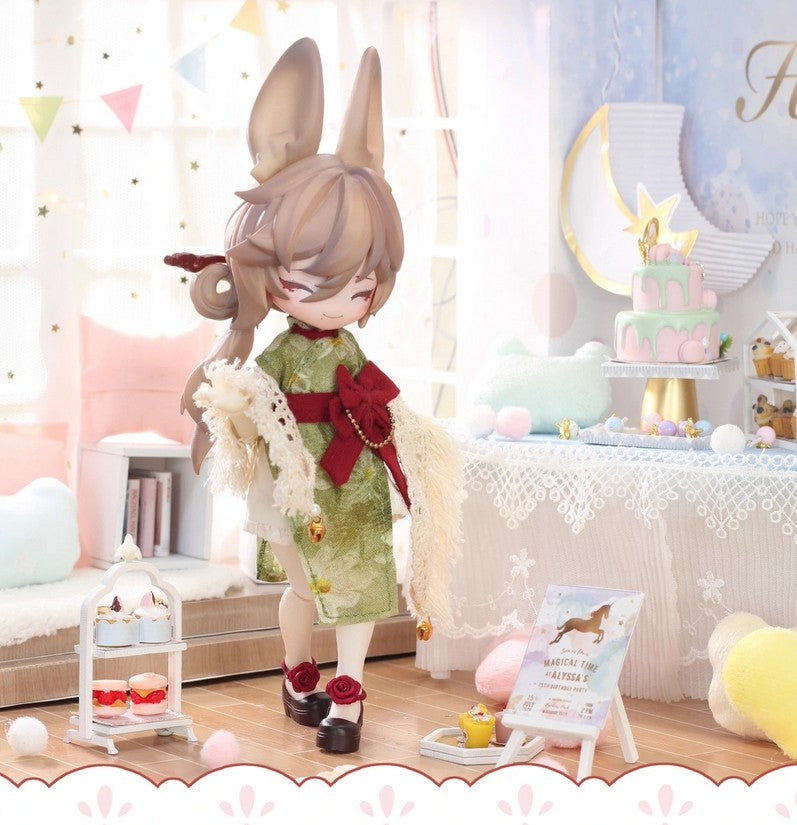 6Pcs Inedible Doll Moon Jumping Time 4.8In Bjd Dolls Action Figure