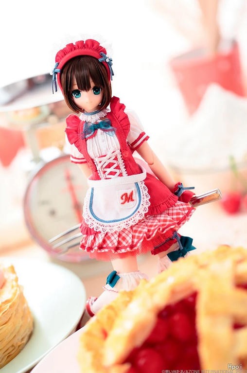Azone Pureneemo Cherry Pie Maya Sarah's A La Mode 1/6 Bjd Lovely Full Set Gift
