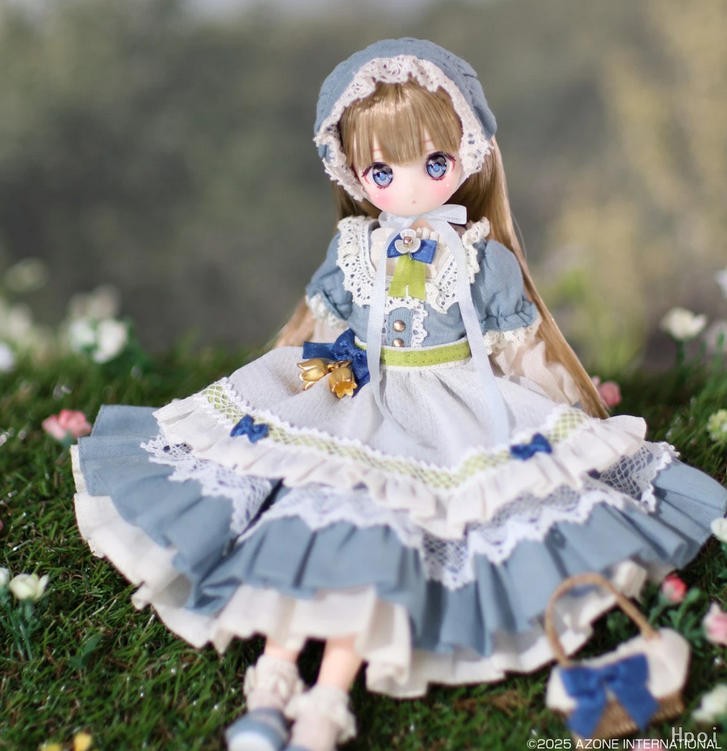 Azone Iris Collect Petit Ruchiru Blue Myosotis Peach Blossom 8.2In 1/6 Full Set