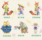 TOPTOY Disney Zootopia Flower World Series Confirmed Blind Box Figures Toys Gift