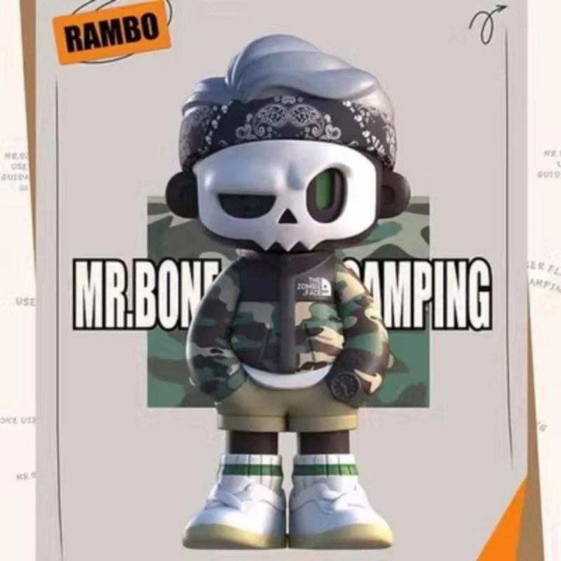 MYTOYS MR.BONE Camping Series 4 Confirmed Blind Box Figure Designer Gift Toy HOT