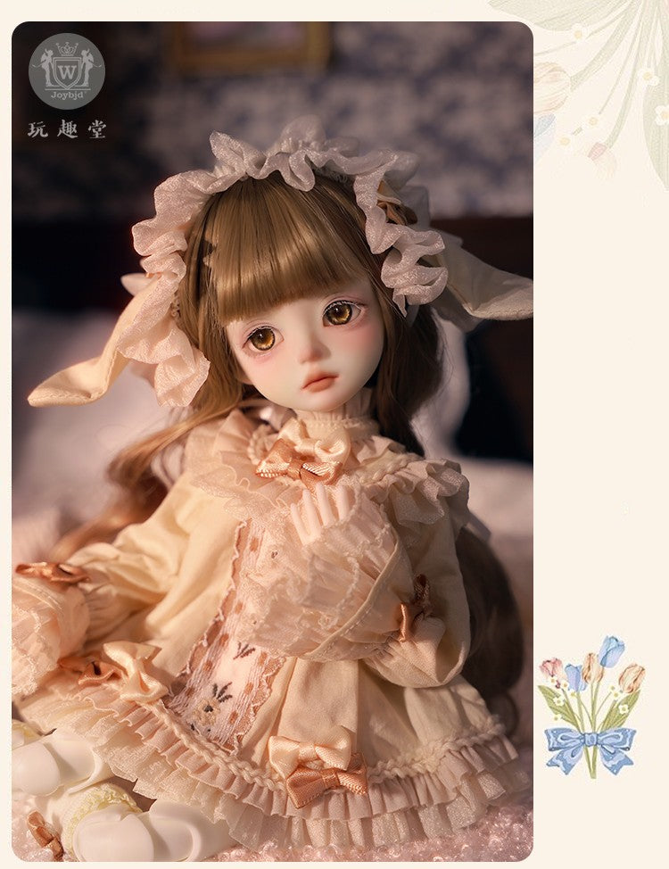 Joybjd Ari Pajama Girl Dolly 27cm/10.6In Bjd Full Set 1/6 Action Figure Official