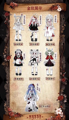 Nyssa Bizarre Nightmare Series 18cm/7In Bjd Doll Dressable Action Figure Gift