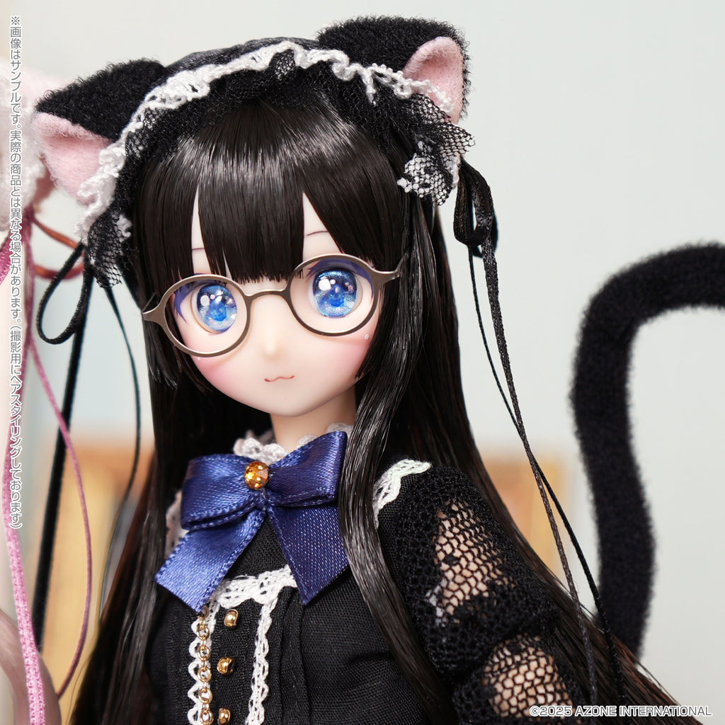 Azone Dreamin Mebae A Gift From M.k Black White Cat 22.5cm/8.8In 1/6 Full Set