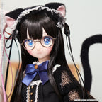 Azone Dreamin Mebae A Gift From M.k Black White Cat 22.5cm/8.8In 1/6 Full Set