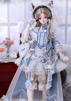 Gem Luna The Cat Wishes 17.9" Bjd Full Set Action Figure Official Gift