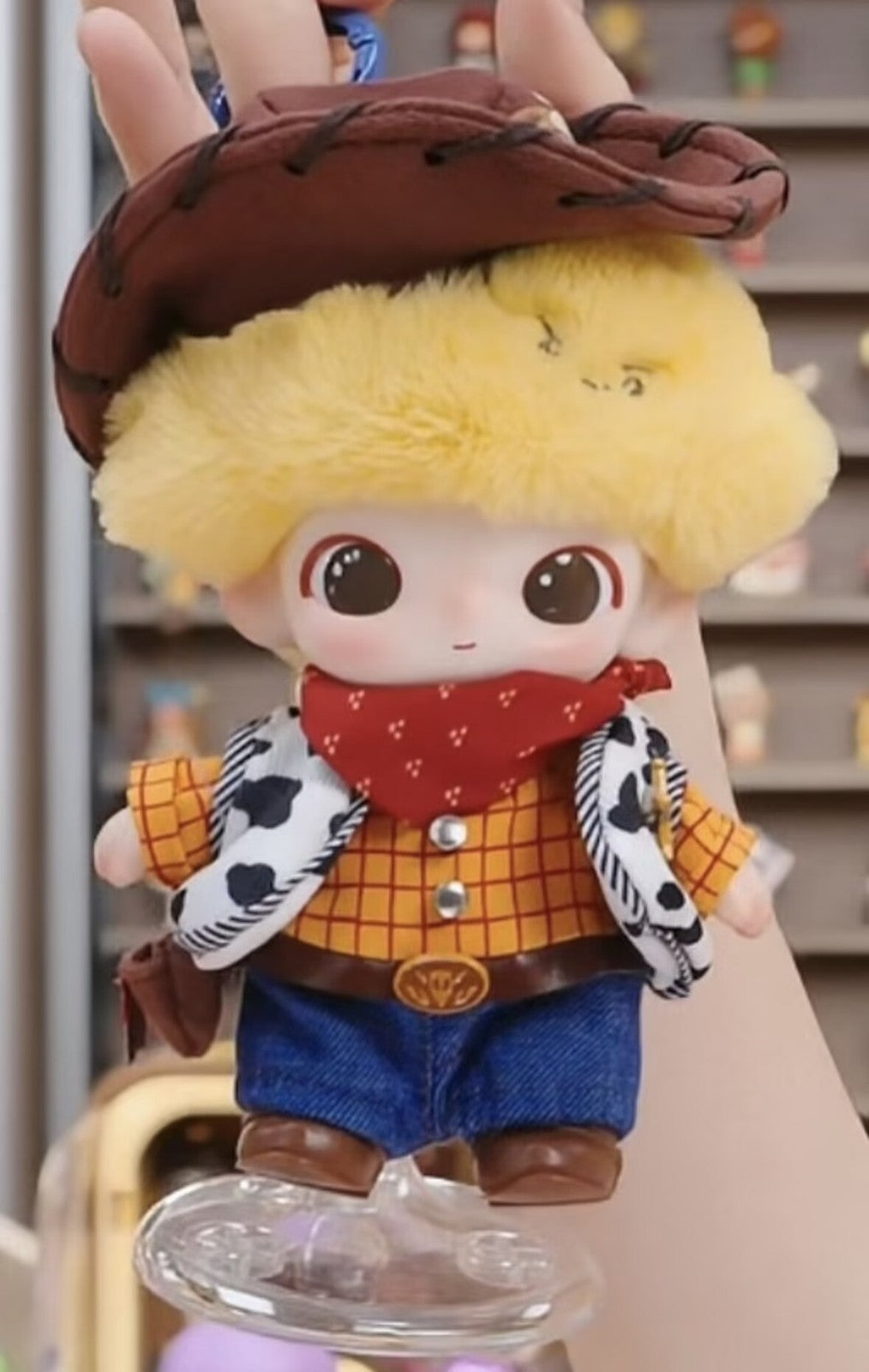 Authentic DIMOO WORLD x PIXAR Series Blind Box Figures Toy Plush Pendant Doll