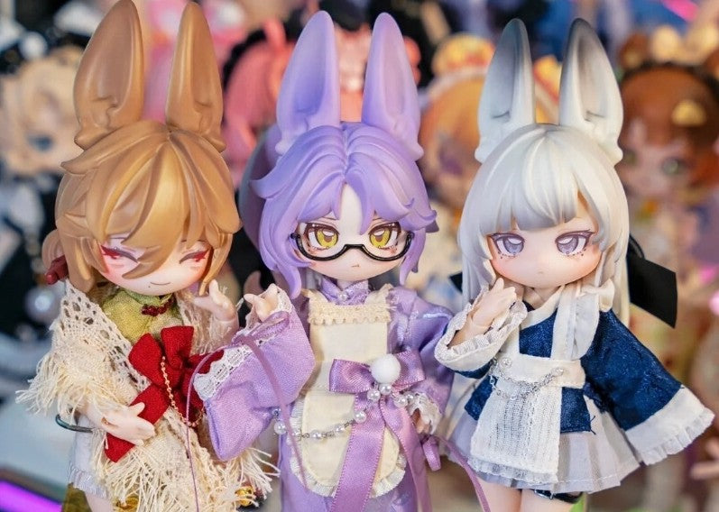 6Pcs Inedible Doll Moon Jumping Time 4.8In Bjd Dolls Action Figure