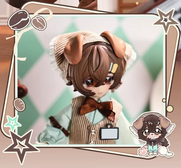 Miraidolls Boxed Furry Dogs 24cm/9.4In Dressable Action Figure Official Gift