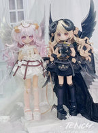 6Pcs Tency Light and Shadow 27.5cm/10.8In Bjd Dressable Action Figures Gift