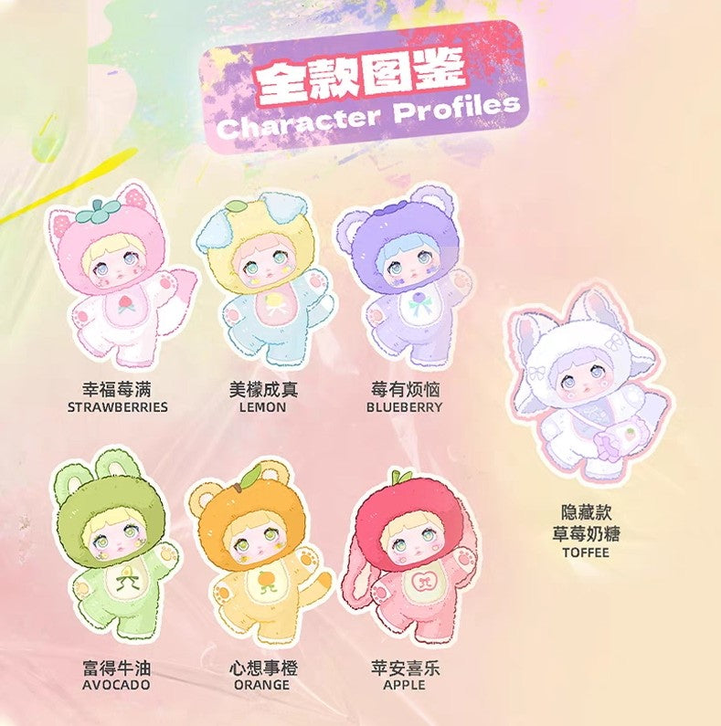 6Pcs Nommi Interesting Fruits Series 18cm/7In Plush Pendants Action Figure Gift