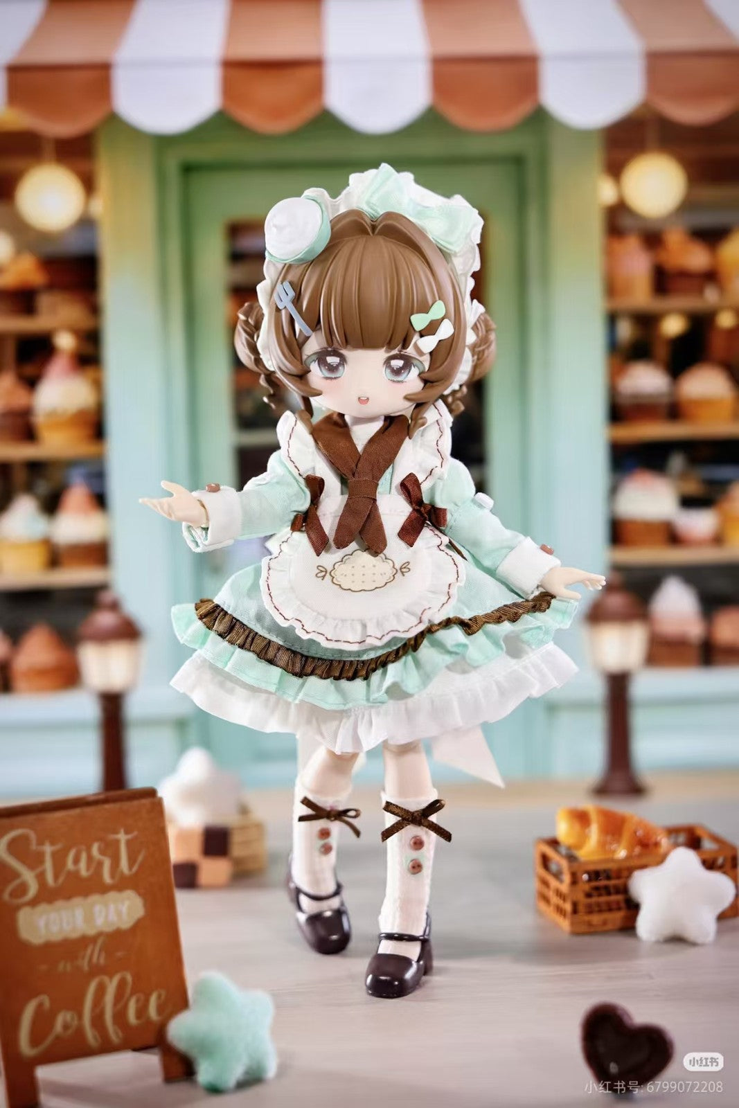 Sookiva Lovely Professional Intern 16.5cm/6.5In Bjd Dressable Action Figure Gift