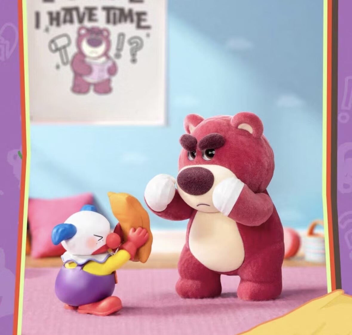 52TOYS Strawberry Bear Lotso Fitness Series Blind Box Figures Toys Gift New