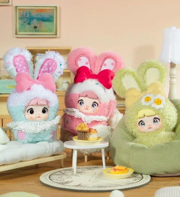 8Pcs Nommi Baby Sweetheart Bunny Series 3.9In Plush Pendants Action Figures Gift