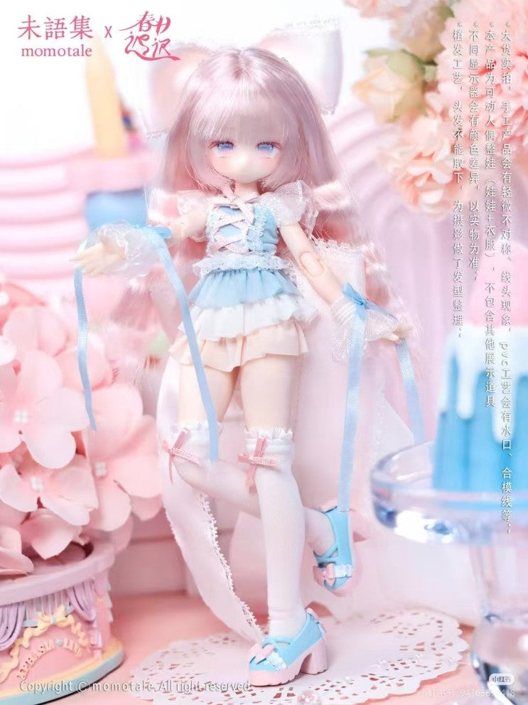 Momotale Series Lily Alice Rabbit Spring Day Bjd Cute Action Figure Gift Genuine