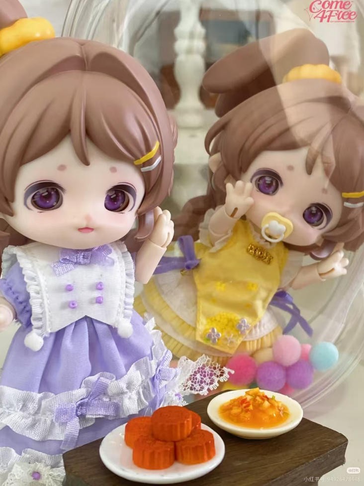 Come4Free Yue Mianmian Milk Cake Bjd Hang Card Dressable Official Lovely Gift