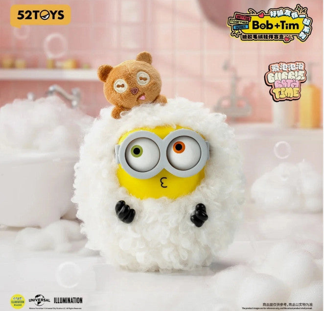 52TOYS MINIONS BOB+TIM BETTER TOGETHER SERIES VINYL PLUSH PENDANT TOY GIFT