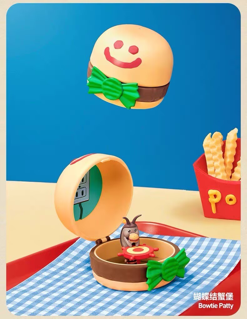 Authentic SpongeBob Krabby Patty Bestsellers Series Blind Box Figure Confirmed