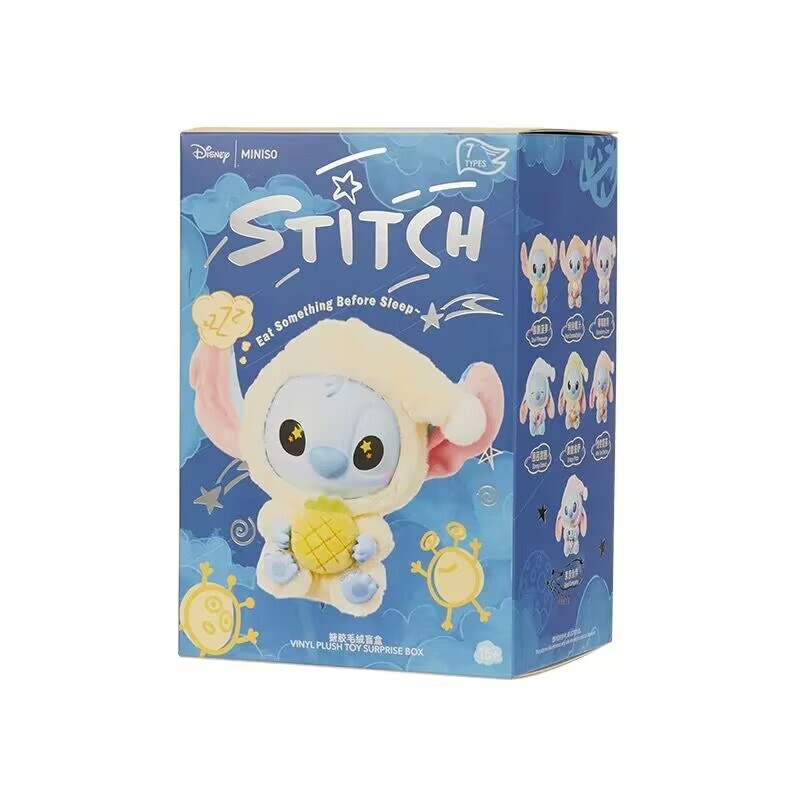 MINISO Stitch Eat Something Before Sleep Series Vinyl Figure Confirmed Toy