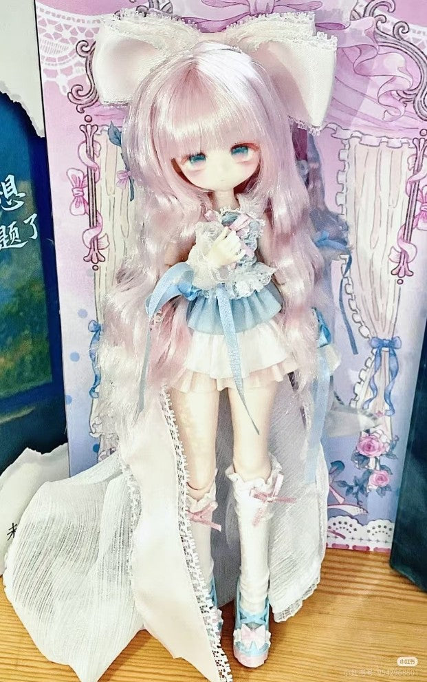 Momotale Series Lily Alice Rabbit Spring Day Bjd Cute Action Figure Gift Genuine