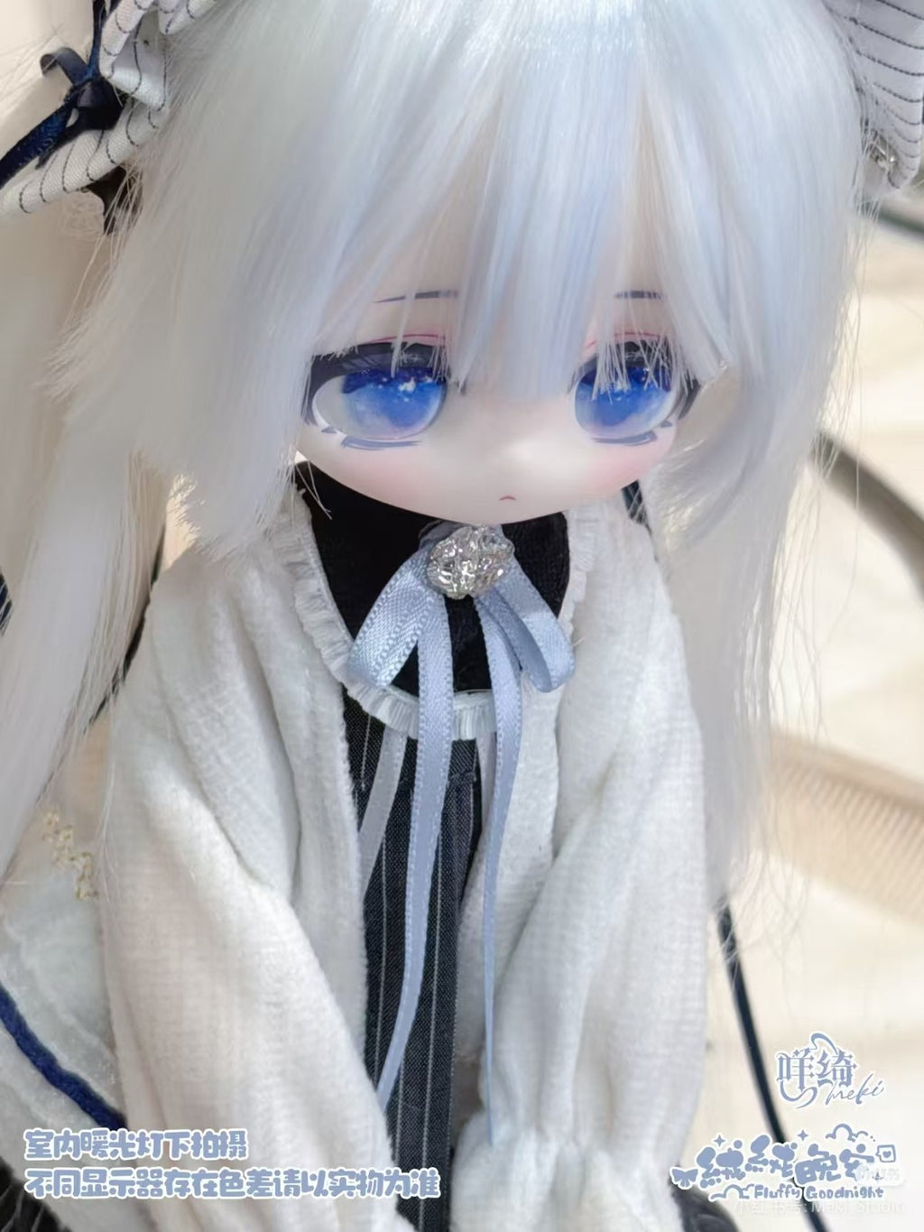6Pcs Meki Fluffy Goodnight 24cm/9.4In Bjd Dressable Lovely Action Figures Gift