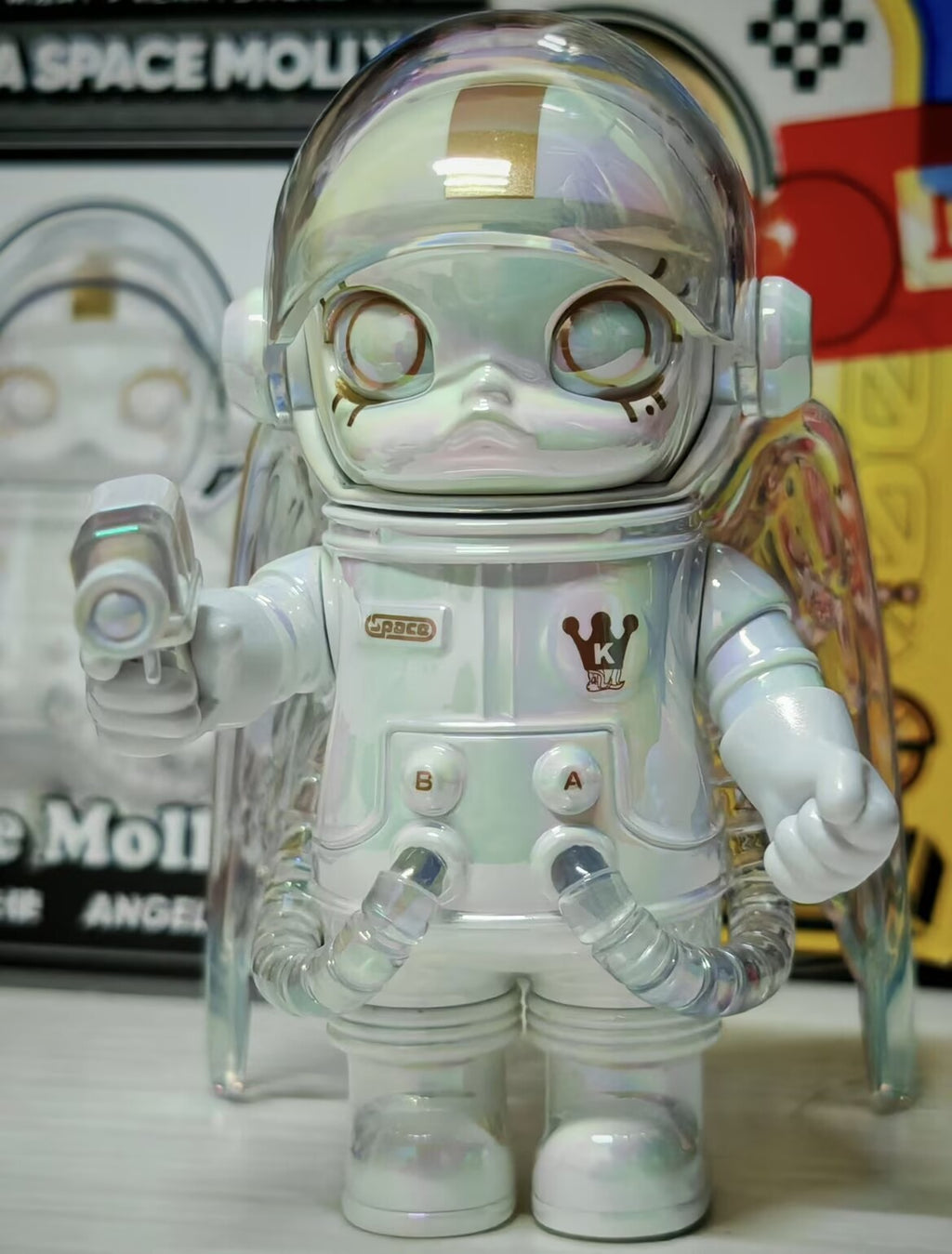 Mega Space Molly 100% Series 4 Authentic Blind Box Confirmed Secret - Angel