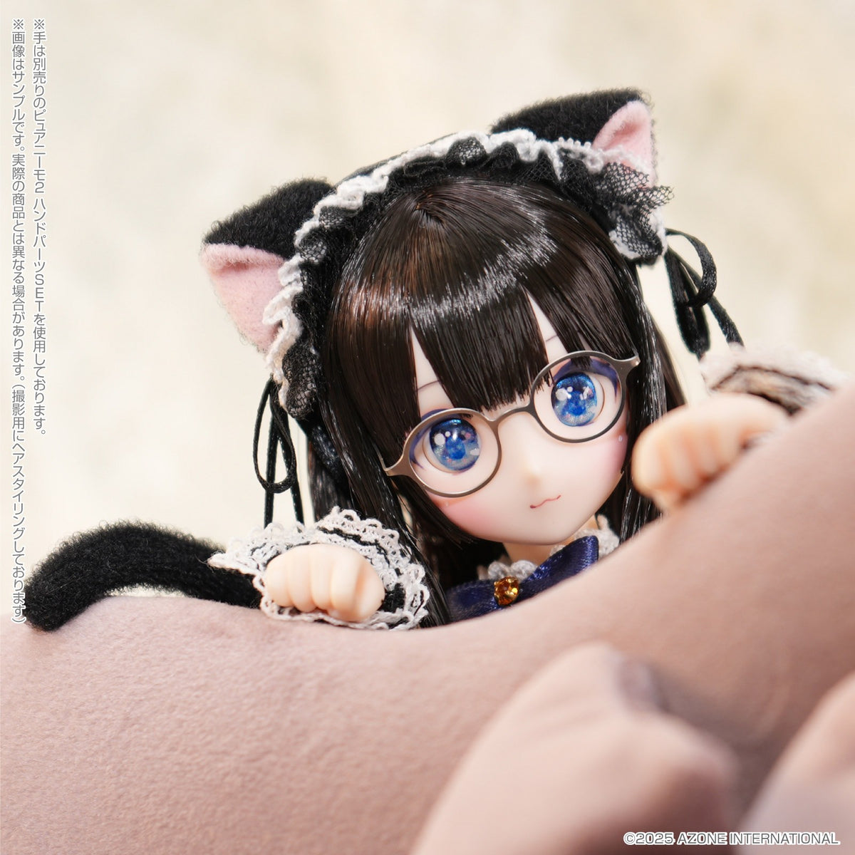 Azone Dreamin Mebae A Gift From M.k Black White Cat 22.5cm/8.8In 1/6 Full Set