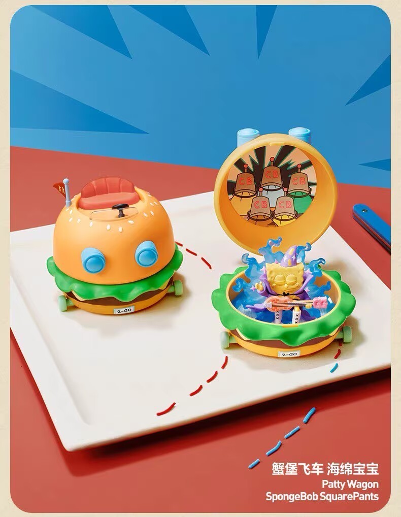 POP MART SpongeBob Krabby Patty Bestsellers Series Blind Box Figure Confirmed