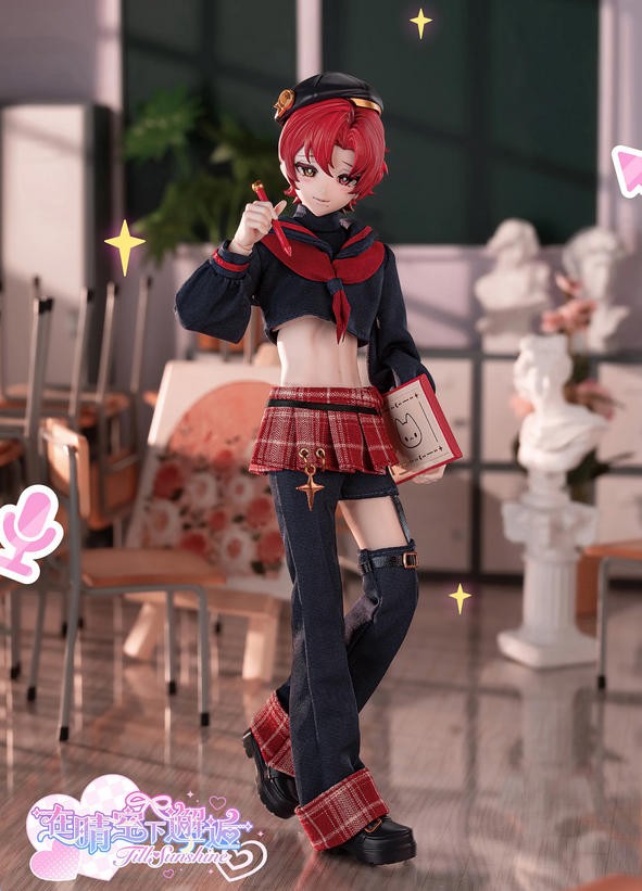 7Pcs Neo Eden Encounter In Sunshine 24cm/9.4In Bjd Dressable Action Figures Gift
