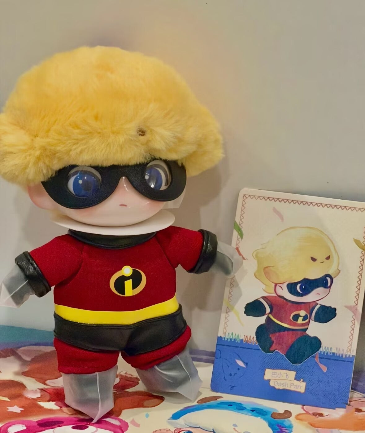 Authentic DIMOO WORLD x PIXAR Series Blind Box Figures Toy Plush Pendant Doll