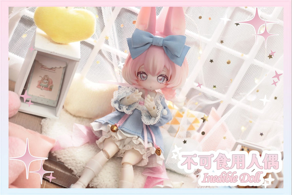 6Pcs Inedible Doll Moon Jumping Time 4.8In Bjd Dolls Action Figure