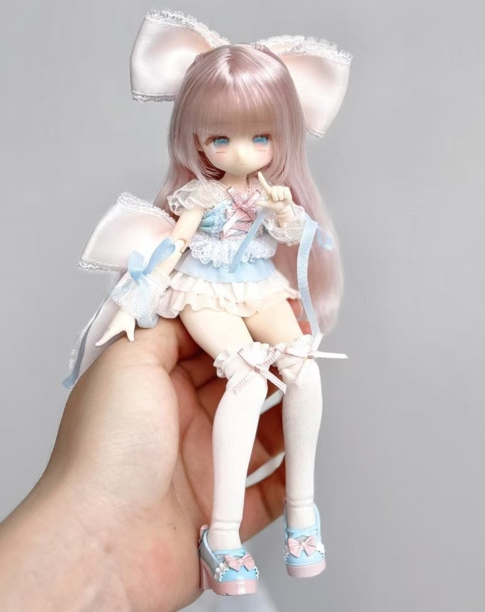 Momotale Series Lily Alice Rabbit Spring Day Bjd Cute Action Figure Gift Genuine