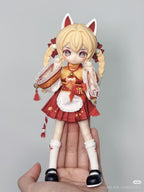 6Pcs Ta Feng Yin 18.5m/7.2in Bjd Dolls Dressable Action Figures Official Gift