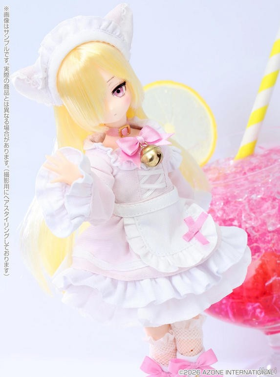 Pre-Sale Azone Pop’N Soda Maid Strawberry Sweet Blue Soda 8.4In 1/6 Bjd Full Set