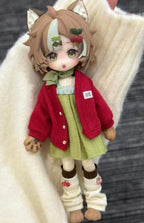 7Pcs Fruit Hard Candy Research Institute Bjd Dressable Action Figures In Stock