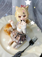 6Pcs Lunar Lore Miao Cat 16.2cm/6.3In Bjd Dressable Lovely Action Figures Gift