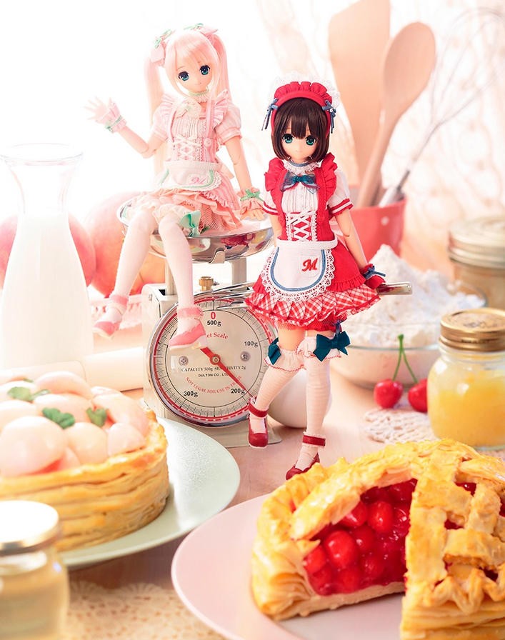 Azone Pureneemo Cherry Pie Maya Sarah's A La Mode 1/6 Bjd Lovely Full Set Gift