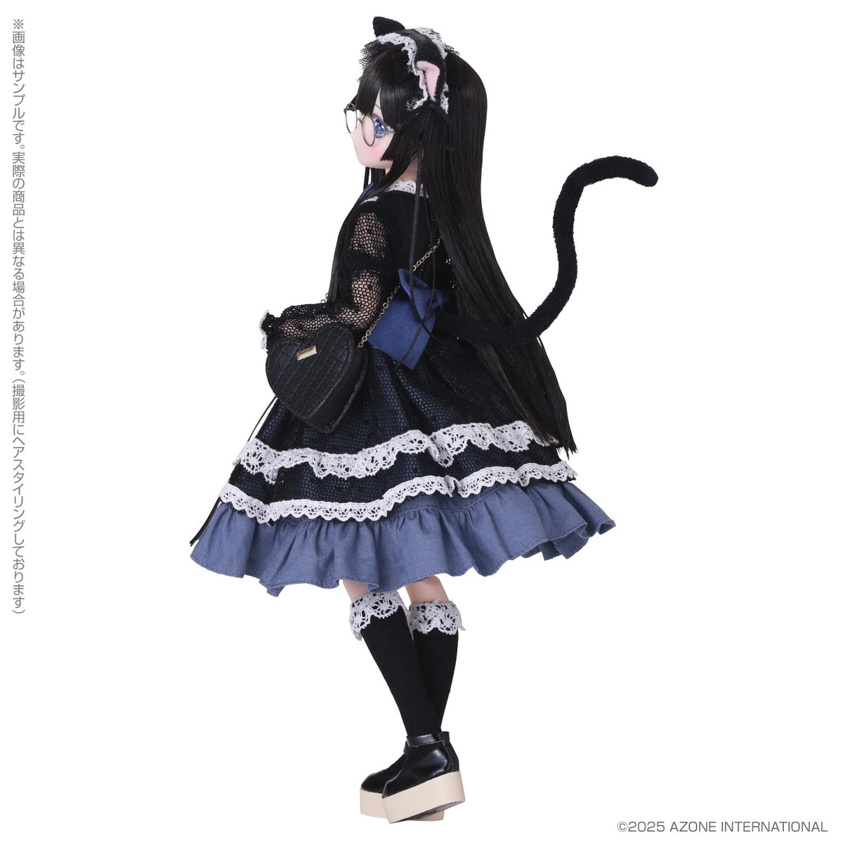 Azone Dreamin Mebae A Gift From M.k Black White Cat 22.5cm/8.8In 1/6 Full Set
