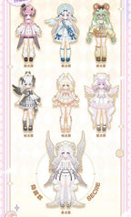 6Pcs Tency Light and Shadow 27.5cm/10.8In Bjd Dressable Action Figures Gift