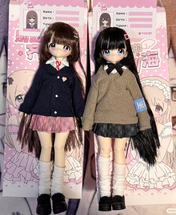 6Pcs MiraLab Shojo Don't Touch My Bangs 23.5cm/9.2In Bjd Dolls Action Figures