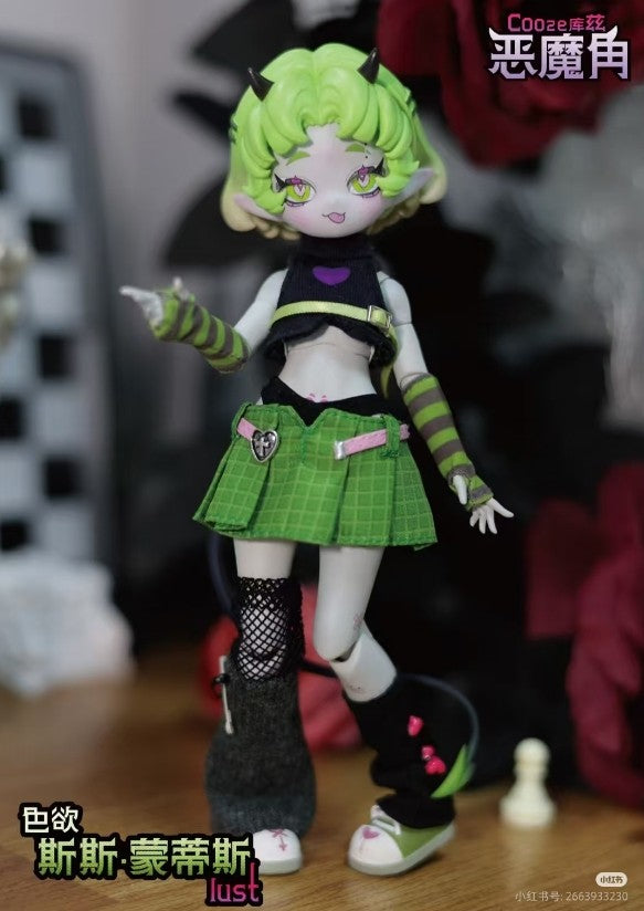 6Pcs Cooze Devil's Born Series 21cm/8.2In Bjd Doll Dressable Action Figures Gift