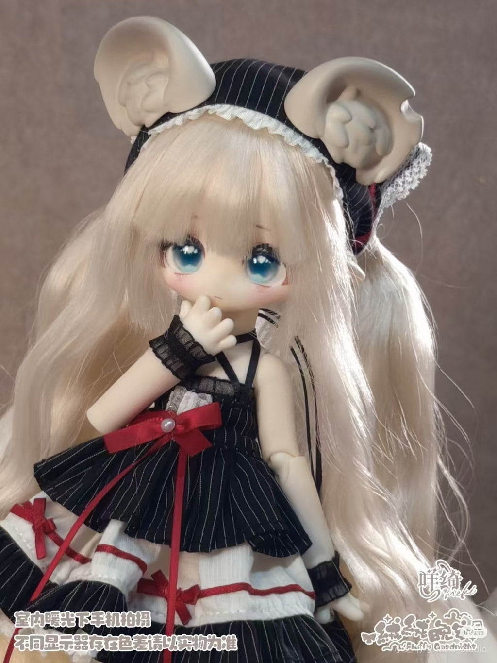 6Pcs Meki Fluffy Goodnight 24cm/9.4In Bjd Dressable Lovely Action Figures Gift