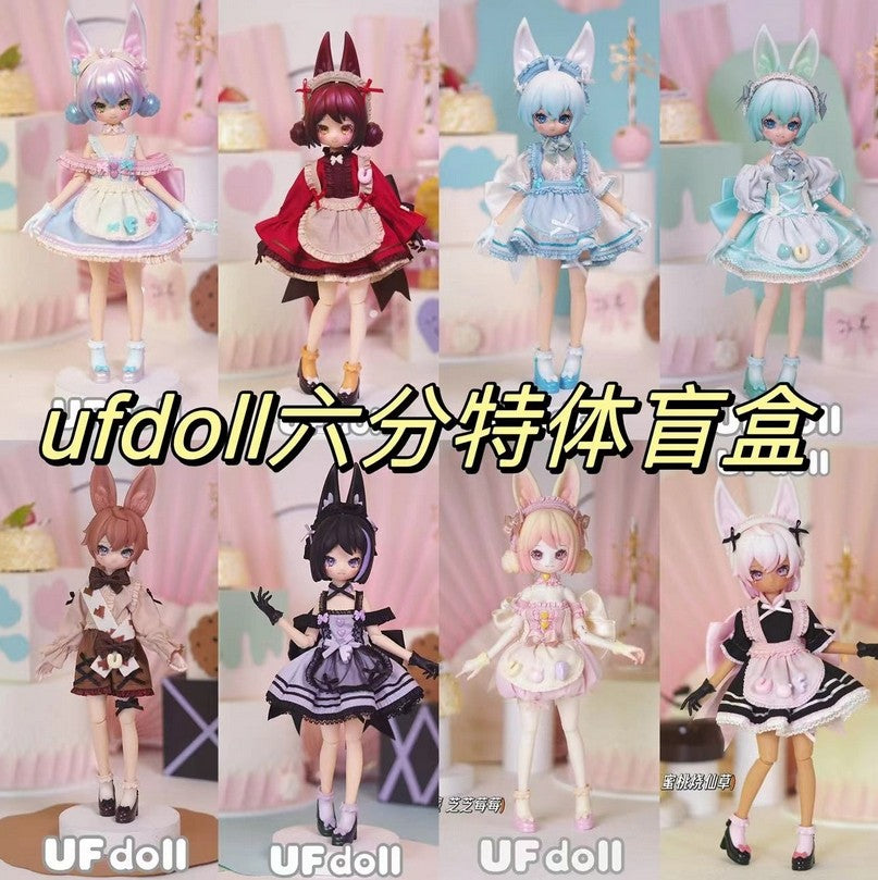6Pcs Ufdoll Mini Drink 27cm/10.6In Bjd Doll Dressable Action Figure