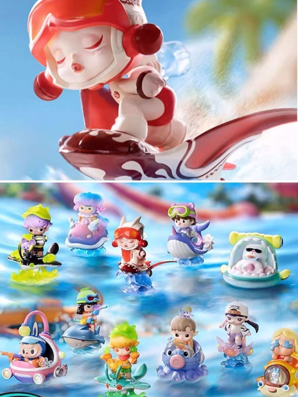 POP MART Water Party Series Confirmed Blind Box Figure Toy HOT Gift  Authentic