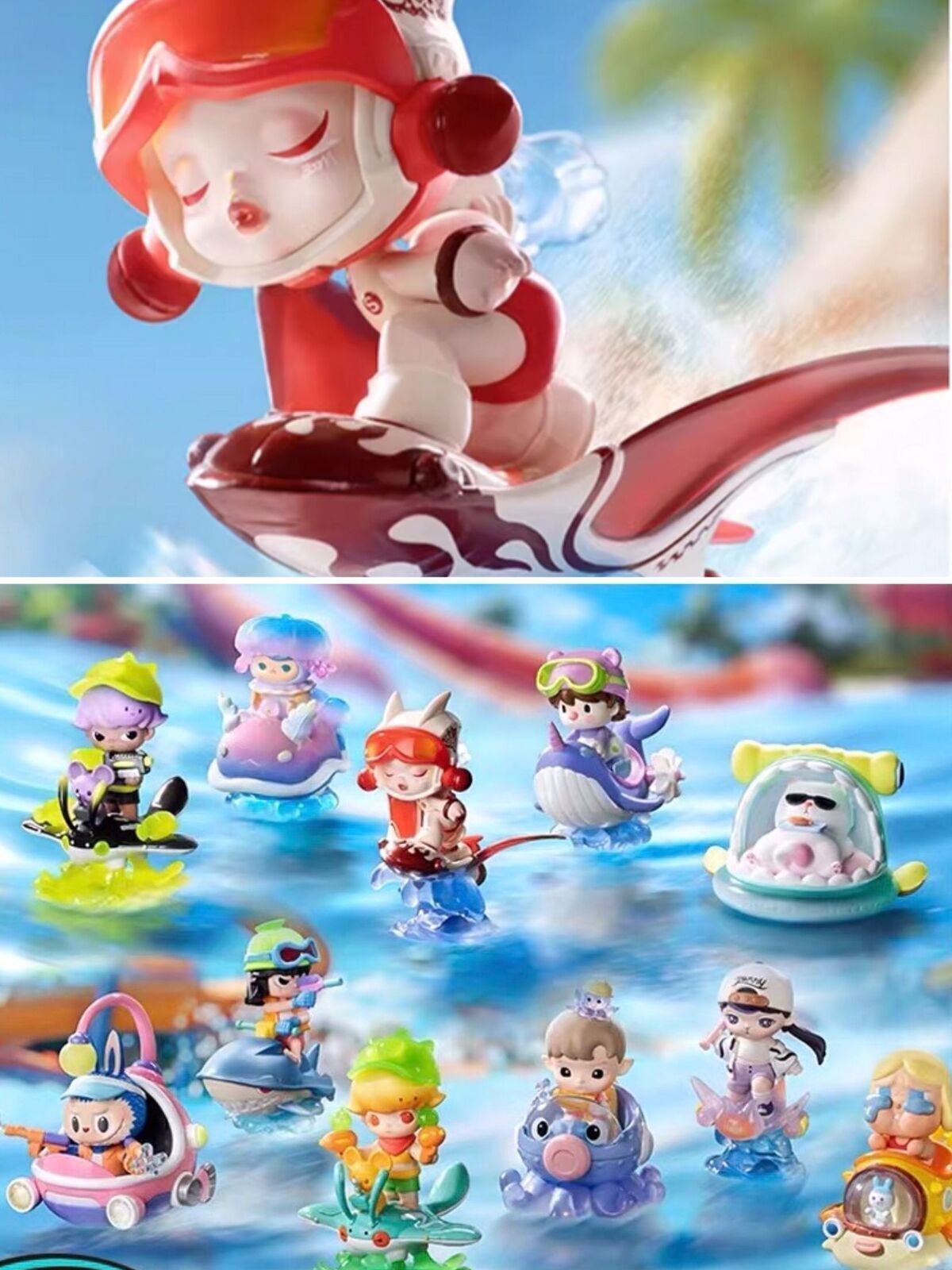 POP MART Water Party Series Confirmed Blind Box Figure Toy HOT Gift  Authentic